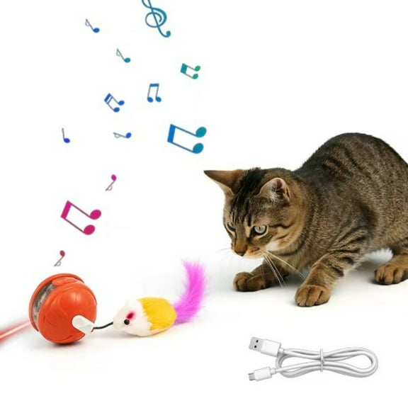 Interactive Gravity Rolling Ball Pet Toy, Automatic Electric Cat Toy, Rechargeable, 1 Pack