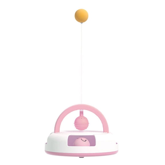 Interactive Gravity Table Tennis Cat Toy with Catnips Balls for Indoor Pet Toy
