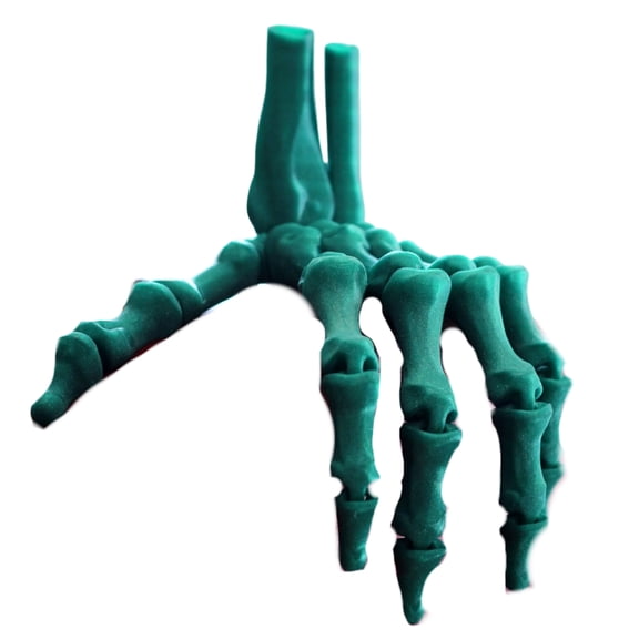 Interactive Halloween Decoration Movable Bone Hand Model Ornament For Haunting House Desktop Arrangement