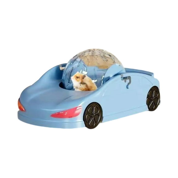 Interactive Hamster Running Car Toy Fitness Wheel Clear Vehicle for Safe Indoor Exercise and Simple Maintenance