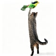 thumbnail image 1 of Interactive Hanging Bird Cat Teaser with Realistic Bird Sound & Feathers, Adjustable Retractable Rope, Boredom Relief Exercise Toy for Indoor Cats & Kittens, Green, 1 of 7