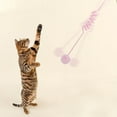 thumbnail image 1 of Interactive Hanging Cat Teaser Toy | Adjustable Elastic Rope 29.5-71 in | Bell Ball & Clip | DIY Attach Toys | Hands-Free Play for Kittens & Adult Cats | Secure Suction Cup | Indoor Jumping Climbing, 1 of 5