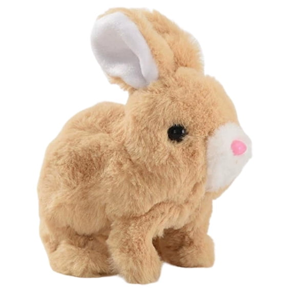 Interactive Hopping Rabbit Plush Toy with Singing, Talking, Wiggling Ears & Twitching Nose - Animated Electronic Bunny for Kids Birthday Gift