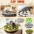 thumbnail image 1 of Interactive Indoor Cat Toys Puzzle Set, Squeaky Teaser Box With Track Ball & Scratching Surface, Stimulating Exercise Toy For Cats To Reduce Boredom & Stress, 1 of 7