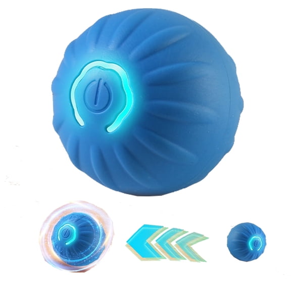 Interactive LED Dog Ball 2 inch- USB Rechargeable Motion-Activated Rolling Toy for Small Dogs, Dogs Ball Play and Wicked Fun
