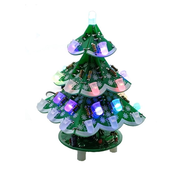 Interactive LED Flowing Tree Craft Christmas Tree Soldering Project Educational Holiday Project Learning Accessories