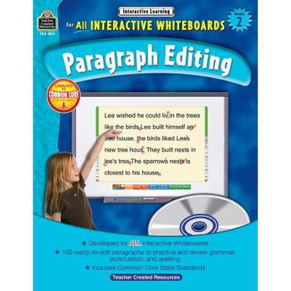 Pre-Owned Interactive Learning: Paragraph Editing Grade 2 (Paperback 9781420636116) by Teacher Created Resources