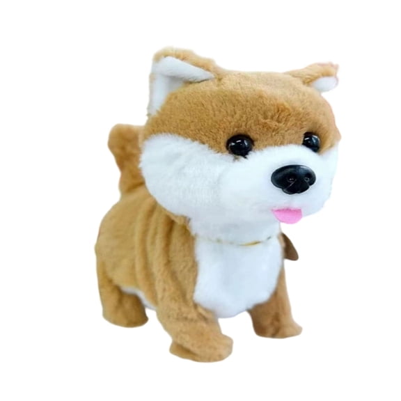 Interactive Lifelike Animated Stuffed Animal Robotic Puppy With Realistic Barking Sounds And Gentle Movements For Kids Children