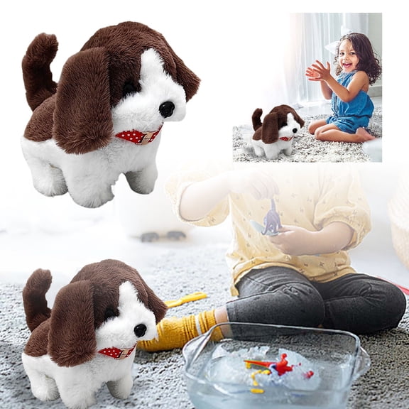 Interactive Lifelike Robot Puppy Toy with Realistic Movements and Soft for Kids and Toddlers