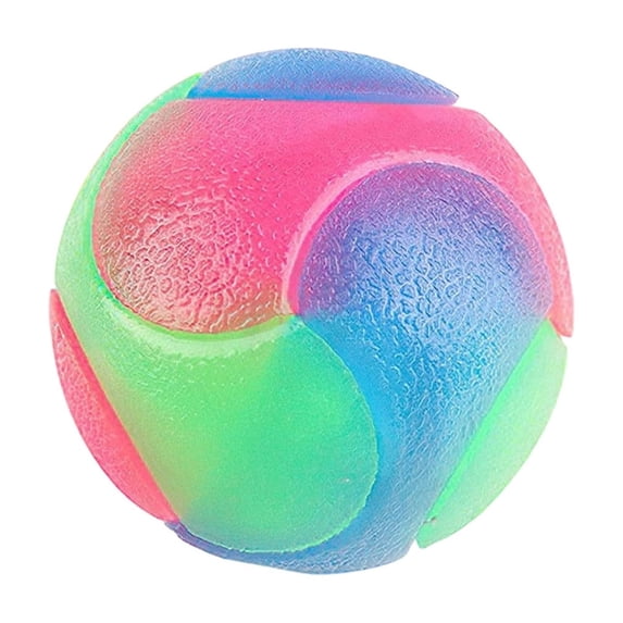 Interactive Light Up Dog Toy Ball with Bouncing Sound and Flashing LED for Cats and Small Medium Pets Durable TPR Indoor Outdoor Chew Dog Toy
