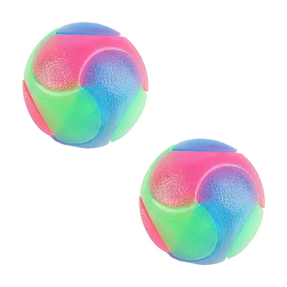 Interactive Light Up Dog Toy Ball with Bouncing Sound and Flashing LED for Cats and Small Medium Pets Durable TPR Indoor Outdoor Chew Dog Toy