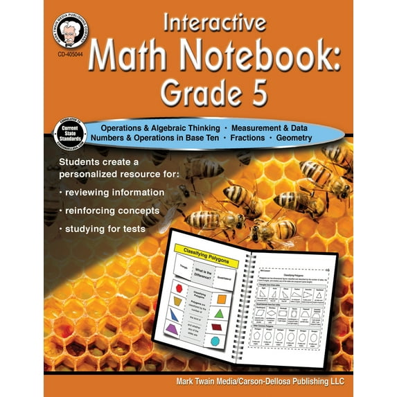 Pre-Owned Interactive Math Notebook Resource Book, Grade 5 (Paperback) 1622238125 9781622238125