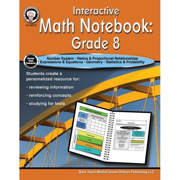 Interactive Math Notebook Resource Book, Grade 8, (Paperback)