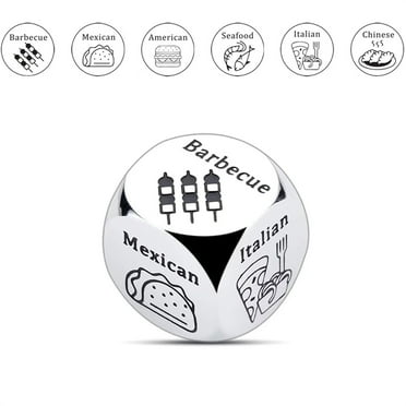 Interactive Metal Dice Game Set - Family-Friendly Outdoor/Indoor Entertainment Toy for Kids and Adults, Portable Wooden Board Game Accessory, 1 Multi-Sided Die for Picnics, Parties, and Backyard Fun
