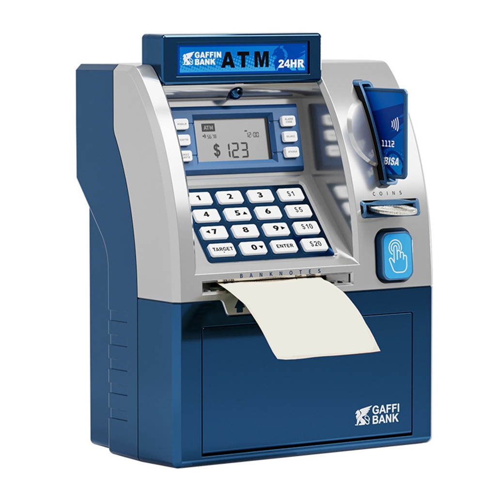 Interactive Money Saving Box Bank With Card Lock System Child Friendly ...