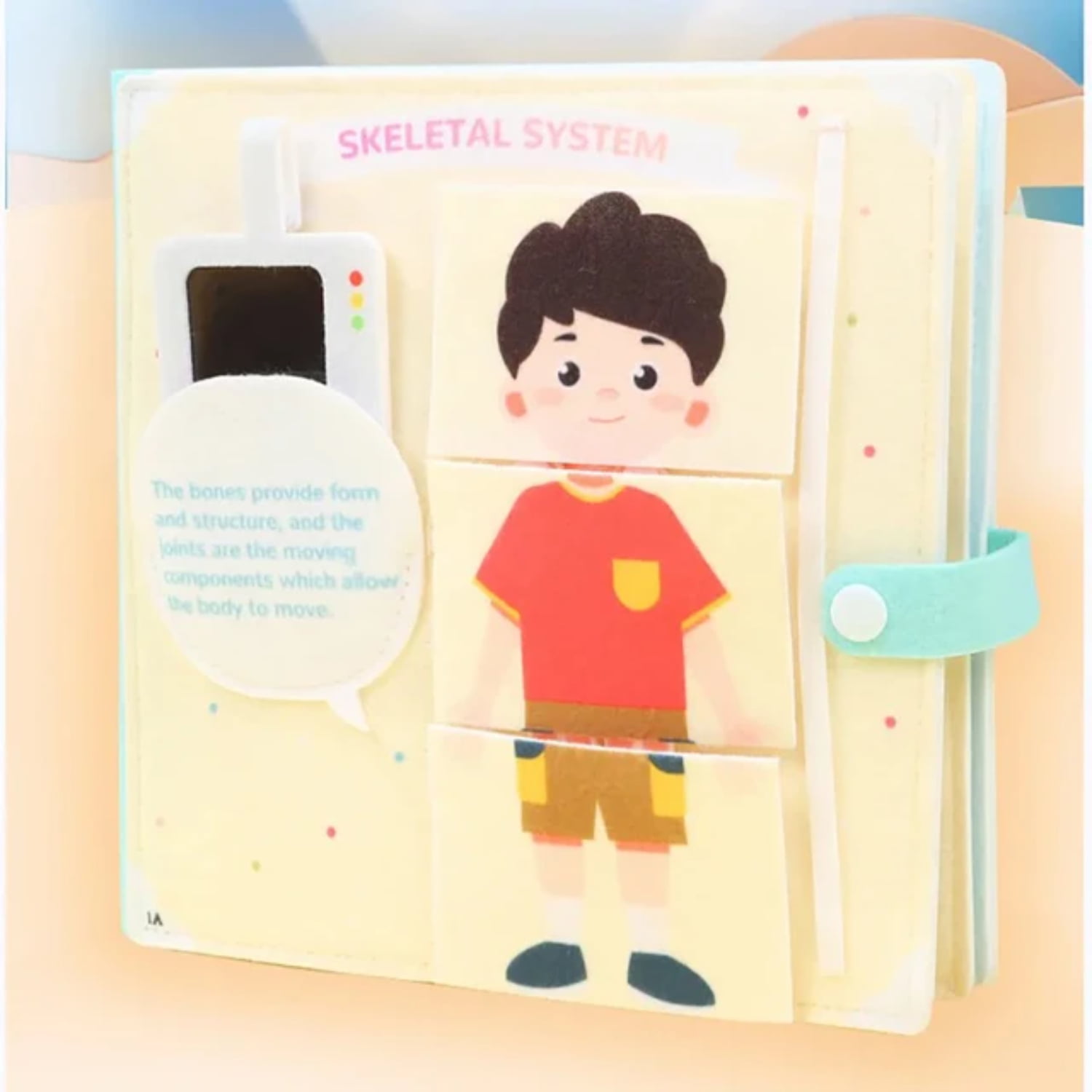 Interactive Montessori Human Body Anatomy Busy Book for Toddlers