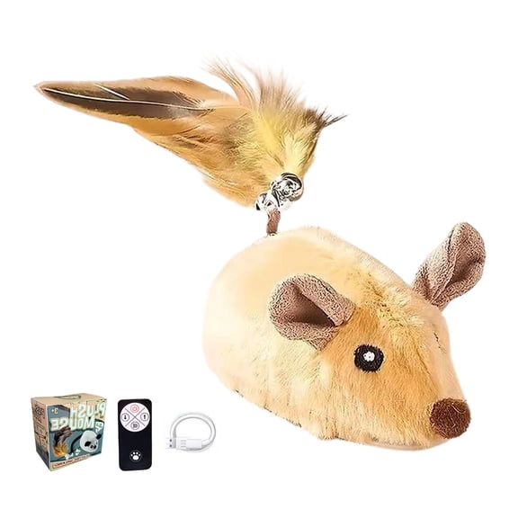 Interactive Motion Activated Kitten Toy With Long Tail Sound Effects Plush Promotes Physical Activity