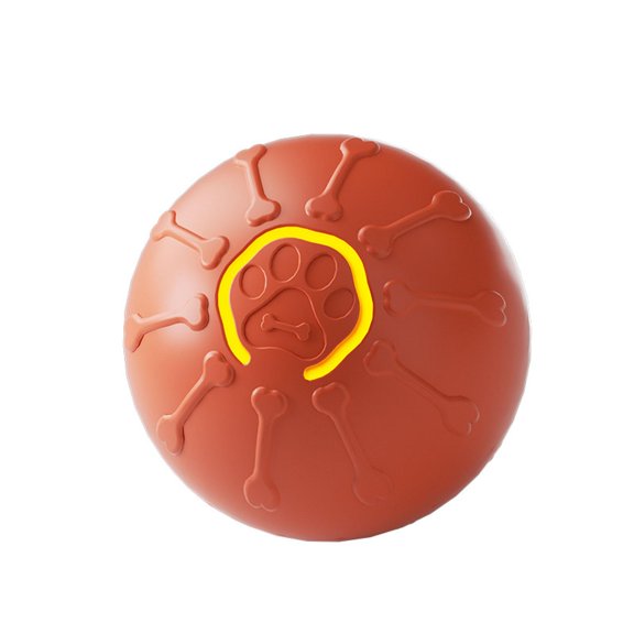 Interactive Moving Jump Ball Dog Toy Chew Proof Durable Rubber Orange Automatic Bouncing Ball for Dogs Self Entertaining Boredom Relief Pet Play 1 Piece