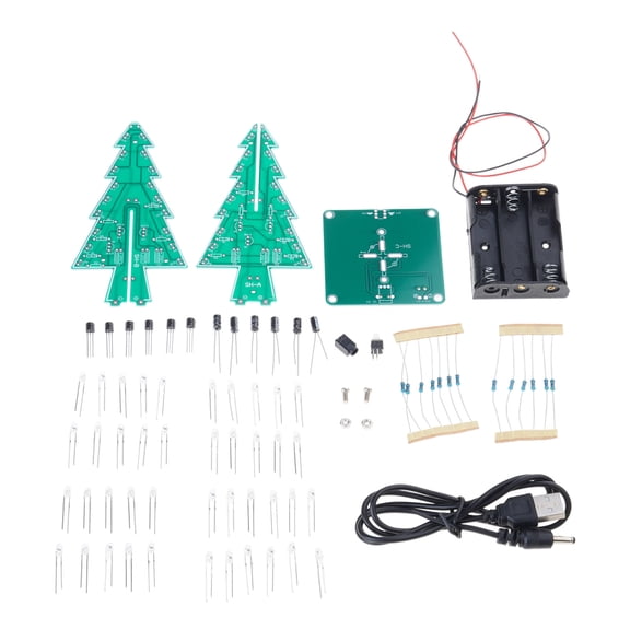 Interactive Multicolor Christmas Tree Learning Featuring Programmable Effects Educational and Entertaining