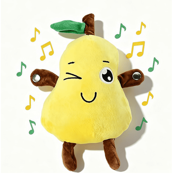 Interactive Music Plush Toy, Fruit Style Musical Plush with Sound Effects, Educational Entertainment Toy for Home Indoor Use C