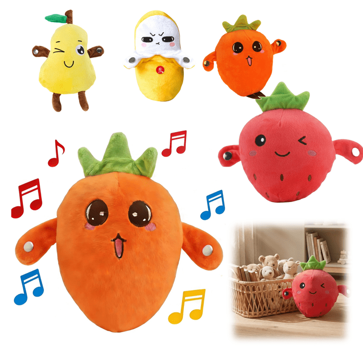 Interactive Music Plush Toy Strawberry, Musical Sensory Design