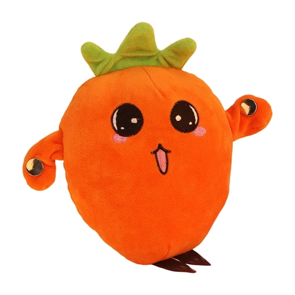 Interactive Musical Doll with Piano and Sensor Eears, Motion-Activated Educational Toy for Children, Fruit-Themed Learning Companion with Sound Response