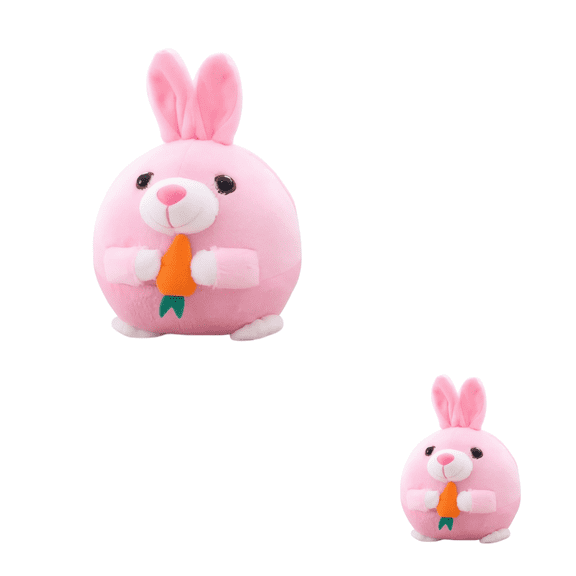Interactive Musical Plush Pet Toy, (3.94x3.94x4.33in) Auto Bouncing & Squeaky Rabbit Dog Toy Ball with Motion Sensor, Washable Cover for Anxious Dogs, Calming Play