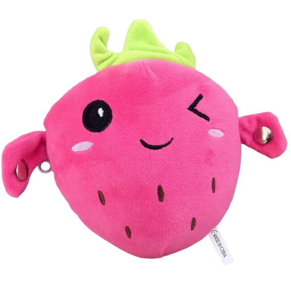 Interactive Musical Plush Toy with Sounds, Strawberry Shape Sensory Activity Toy for Multiplayer Interaction, Christmas Birthday Gift.