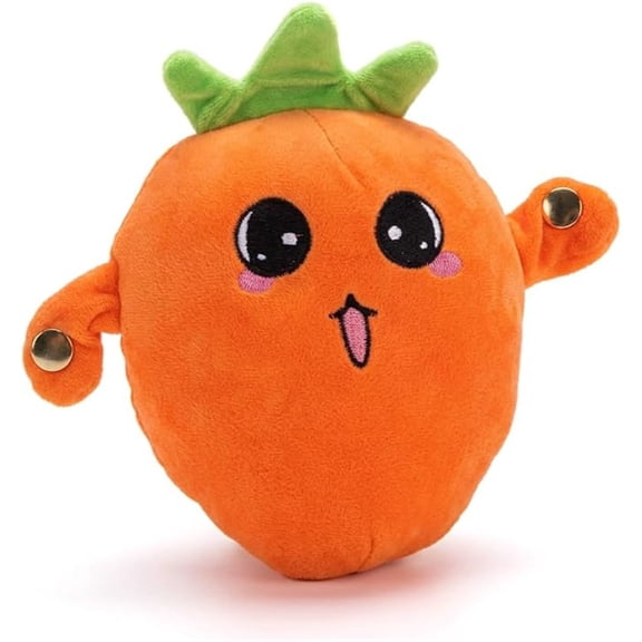 Interactive Musical Sensory Plush Toy, Cute Radish & Fun Fruit Vegetable Shaped Singing Sound Stuffed Doll, Musical Sensory Play Buddy for Kids and Adults