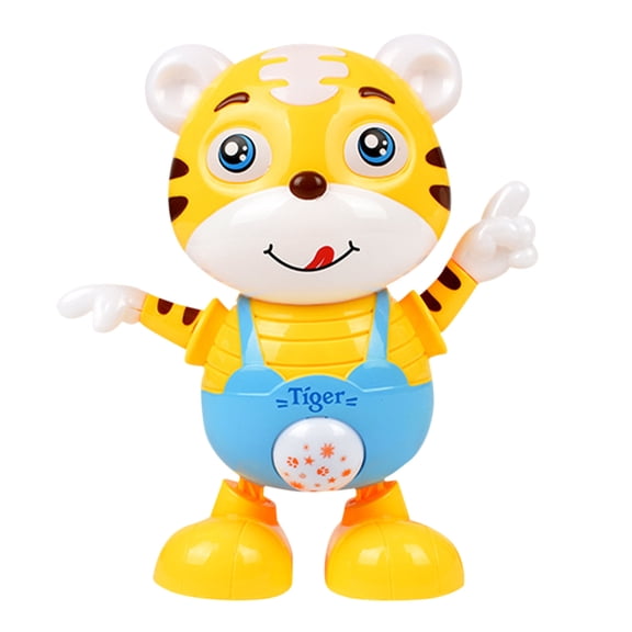 Interactive Musical Tiger Toy with Lights Early Educational Learning Toy for Toddlers and Kids