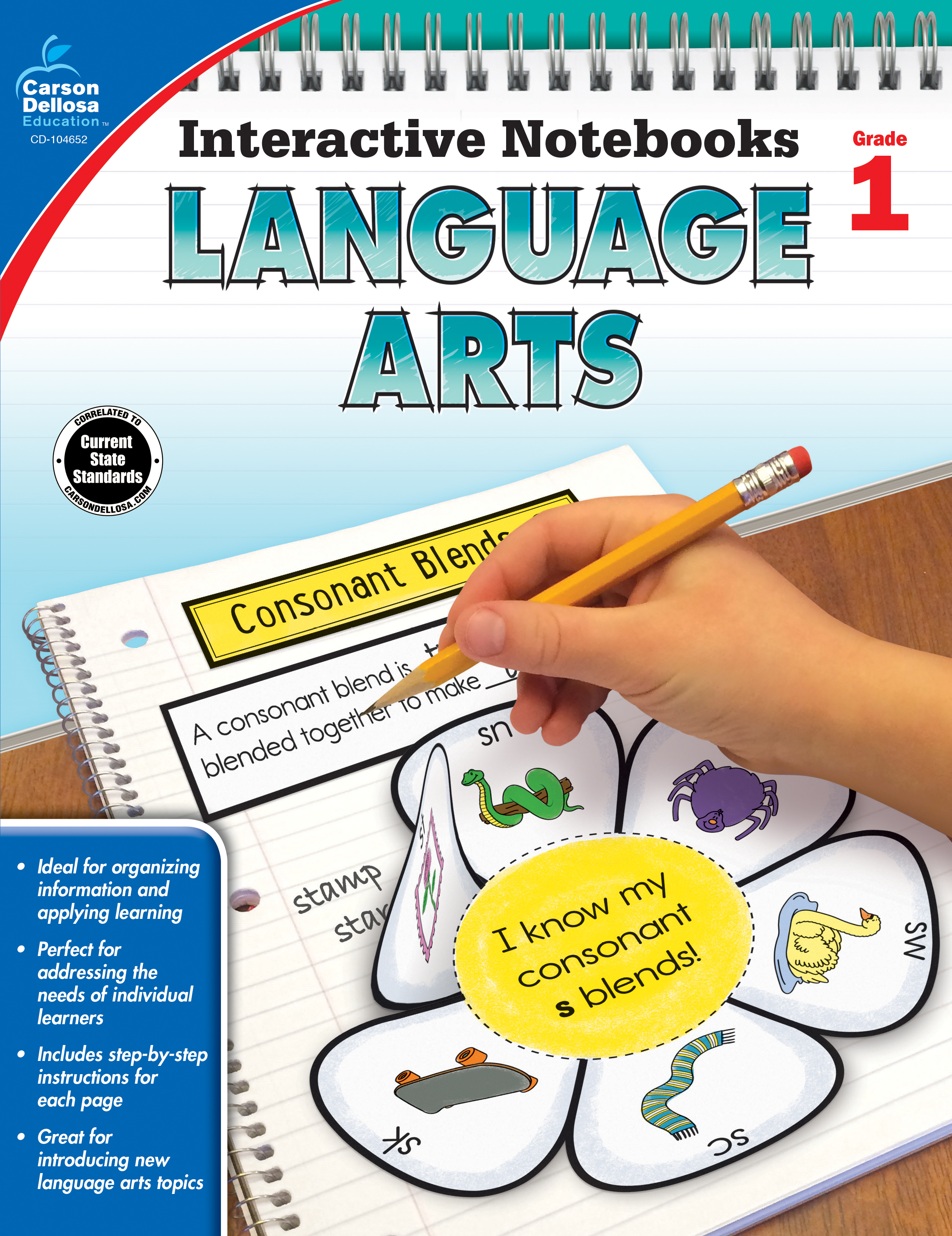 Interactive Notebooks: Language Arts, Grade 1 (Paperback) - Walmart.com