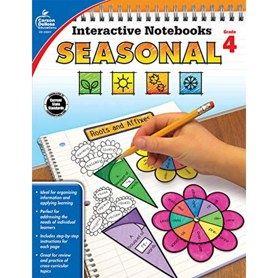 Pre-Owned Interactive Notebooks Seasonal, Grade 4 (Paperback) 1483850285 9781483850283