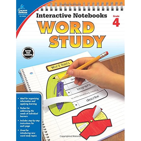 Pre-Owned Interactive Notebooks Word Study, Grade 4 (Paperback 9781483838120) by Carson Dellosa Education