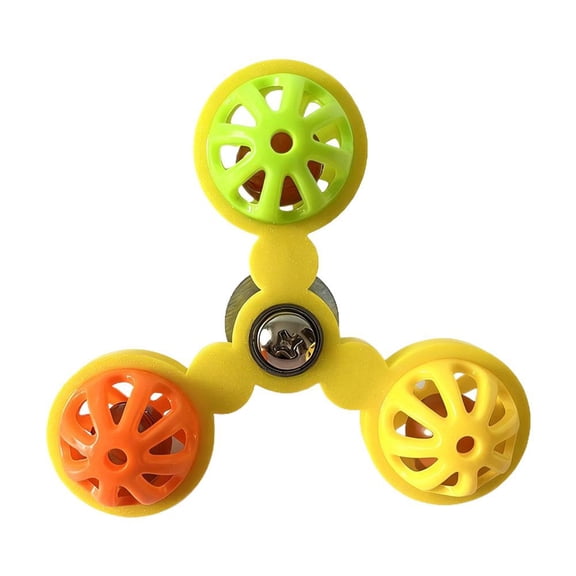 Interactive Parrot Spinning Toy with Bells, Bird Enrichment Puzzle Spinner for Cage, Cognitive Training & Boredom Relief for Cockatiels, Parakeets & Small Parrots