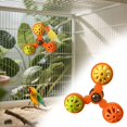 thumbnail image 1 of Interactive Parrot Toy with Chewable Bells And Rotating Windmill - Mental Stimulation Bird Toy for Cockatiel Parakeet, Foraging Toy for Pet Birds Parrot Toys Bird Cage Accessories Dogt01, 1 of 4