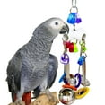 thumbnail image 1 of Interactive Parrot Toy Set with Spoon for Lovebird Cage Enrichment and Exercise, 1 of 2