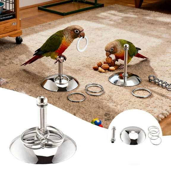 Interactive Parrot Training Tabletop Toy for Medium Large Birds Physical Activity and Mental Stimulation
