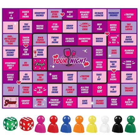 ​Interactive Party Board Game: Adult Drinking Game for Any Occasion, Perfect for Bachelorette Celebrations​