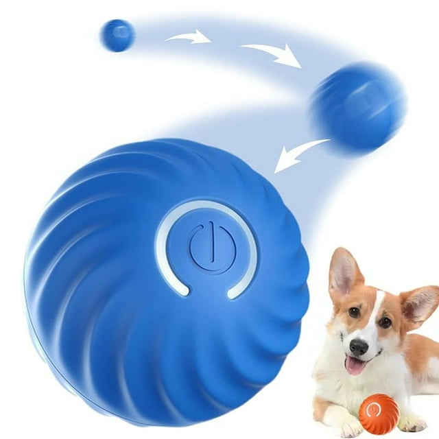 Interactive Pet Ball, USB Charging Smart Dog Toy Ball, LED Motion