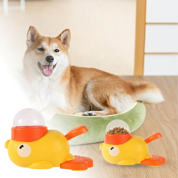 Interactive Pet Feeder Dog Dispenser Rotating Training Toy No Electricity Required For Dogs
