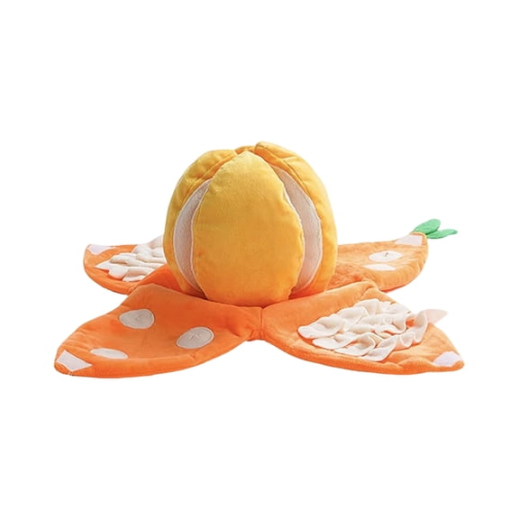Interactive Pet, Pet Toys, Chew Toys, Mental Stimulation for Dogs, 12X18 In, Strawberry Plush, Crinkle Paper, Plush Fabric, Green Fabric, Orange Accent, 1 Pc, Plush, Pet, Fabric,