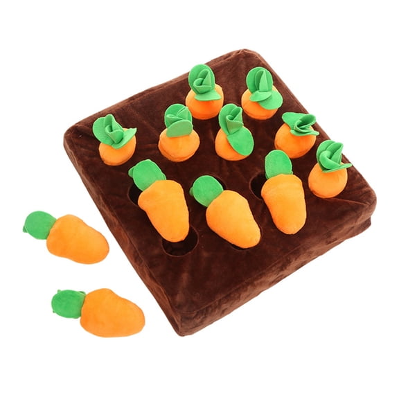 Interactive Pet Plush Toy Stuffed Plant Dog Plush for Doll Carrot Toy Eating Training Teether Toy Cats