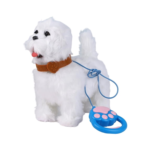 Interactive Pet Puppy - Realistic Electronic Dog Toy that Walks & Barks,with Leash and Sounds,Fun Animated Gift for Boys & Girls - E