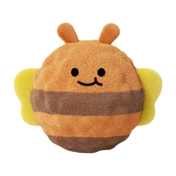 Interactive Burr Toy for Small Enrichment with Squeaky Teething and Material for Indoor Outdoor Play
