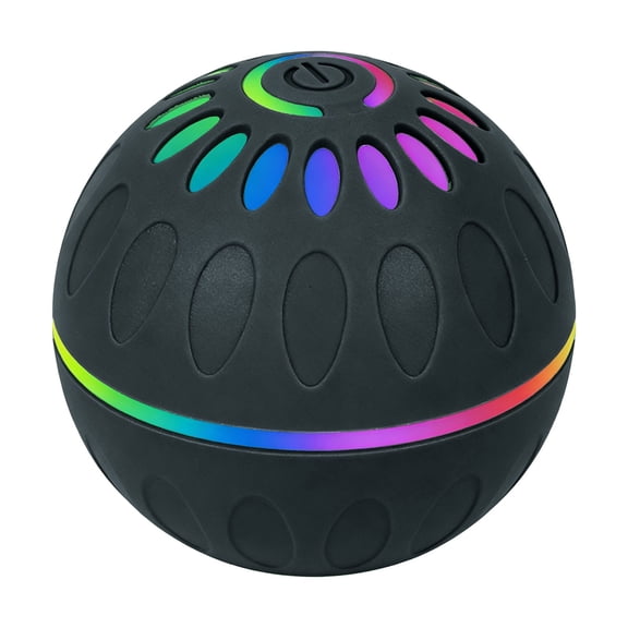 Interactive Pet Toy Self Driving Jumping LED Light TPR Material USB Rechargeable Boredom Relief for Dog Cat Training