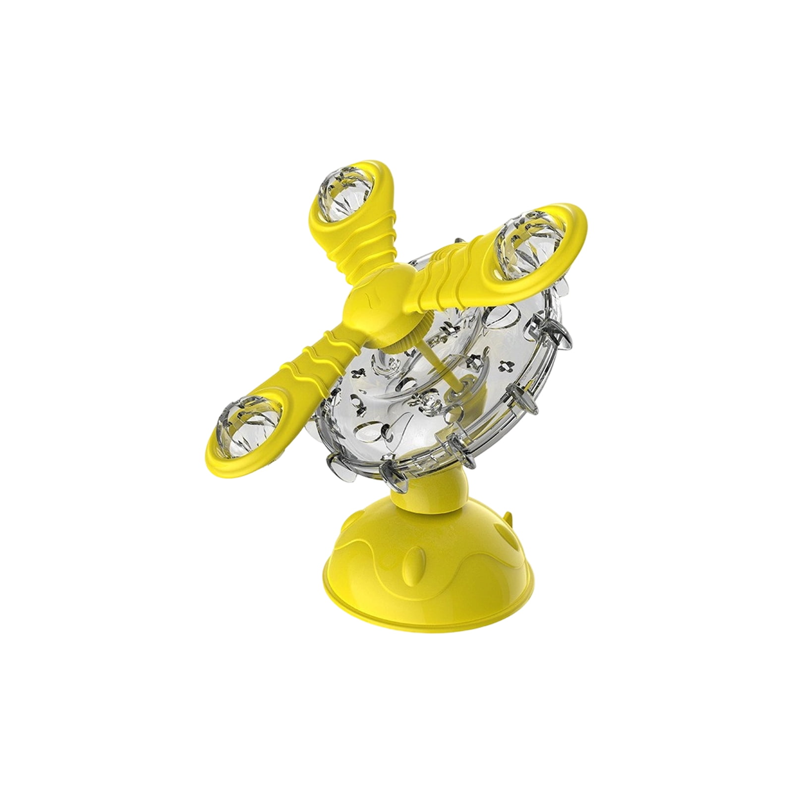 Interactive Pet Toy with Light and Sound, Rotating Food Dispenser ...