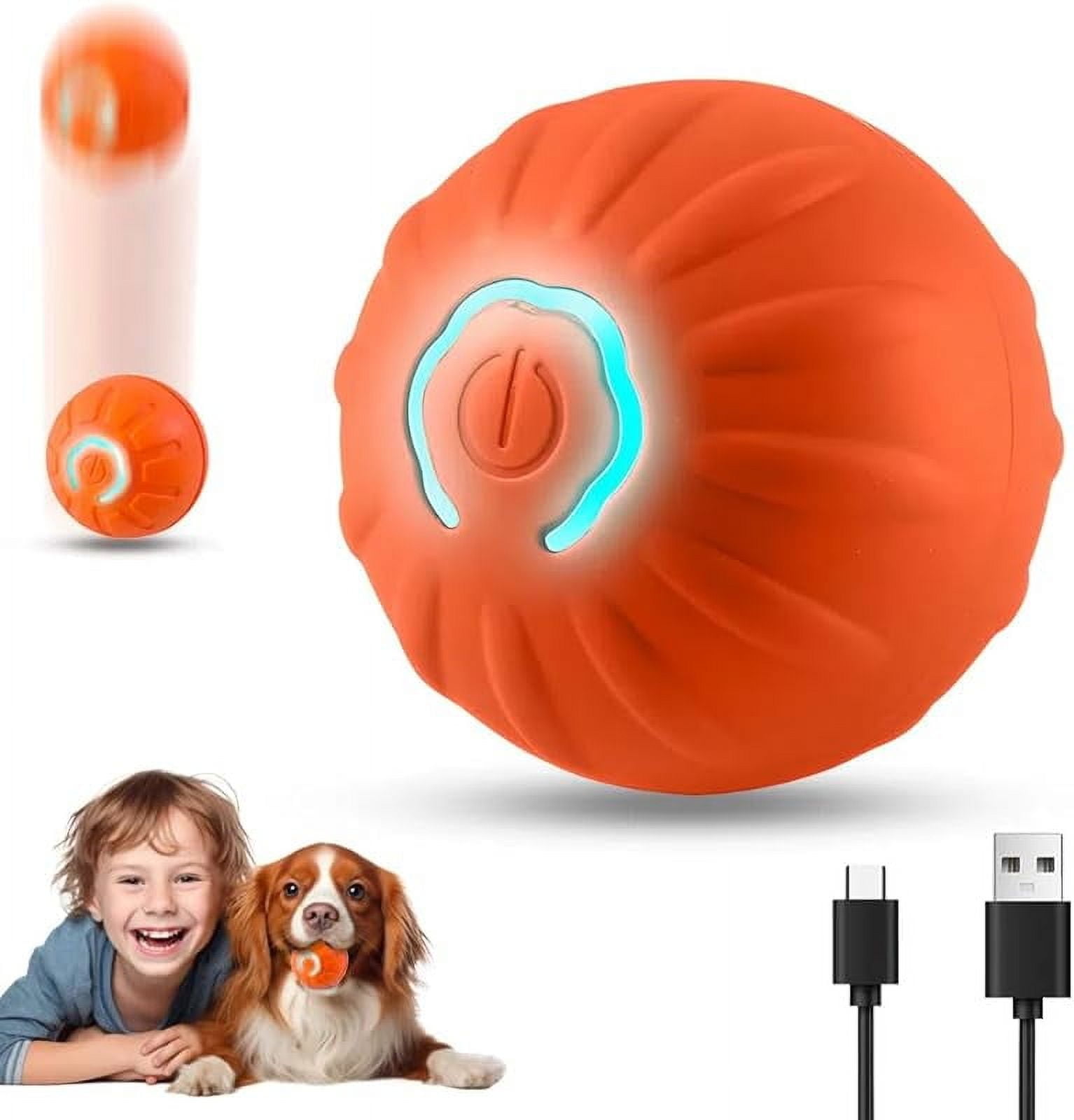 Smart Jumping Ball Dog Toy - Vibrating, Bouncing Interactive Ball With LED Light For Small, Medium, Large Dogs Smart Jumping Ball Dog Toy - Vibrating, Bouncing Interactive Ball With LED Light For Small, Medium, Large Dogs