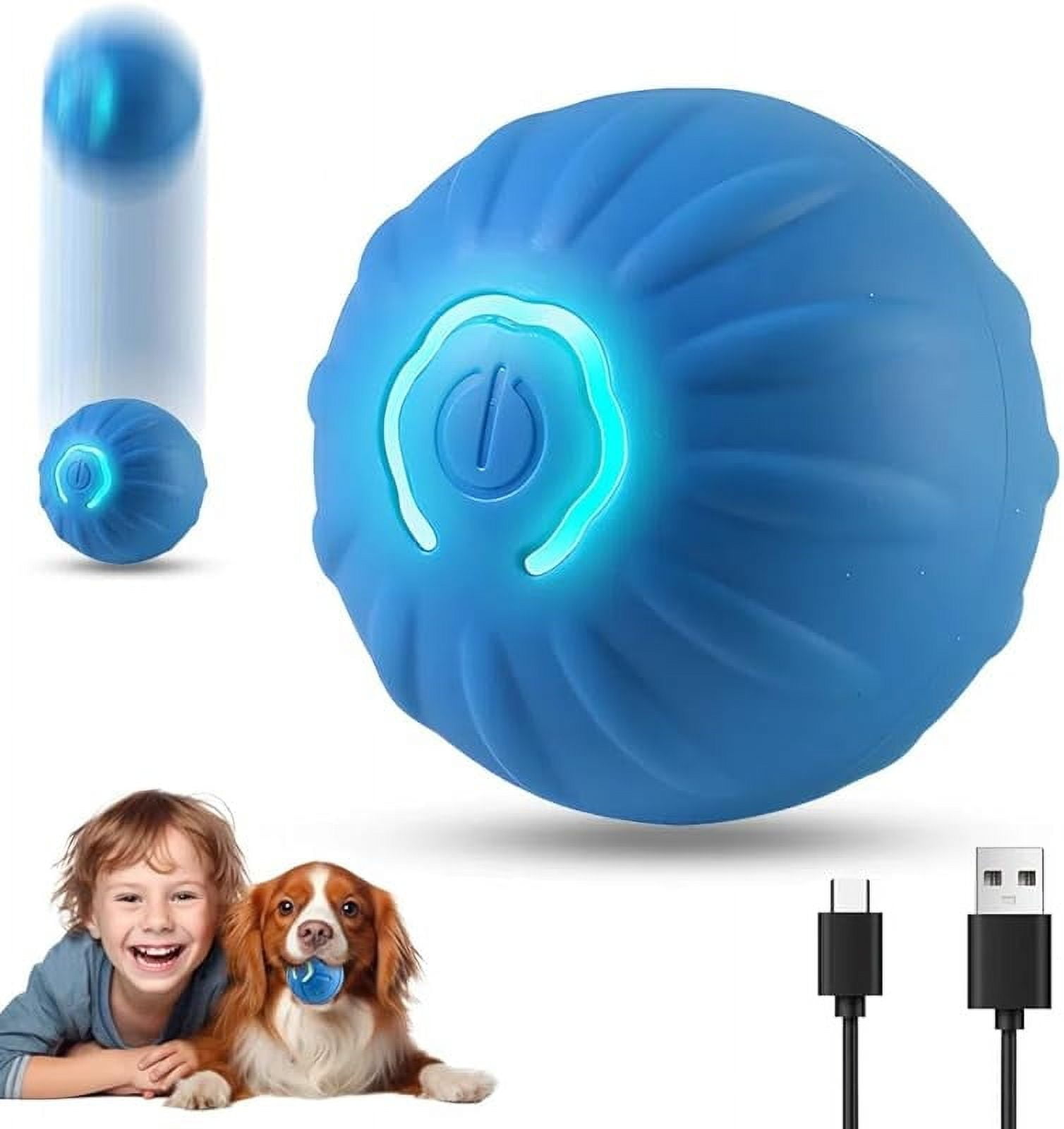 Interactive Pet Toys Automatic Rolling Ball, Bouncing Vibrating Dog