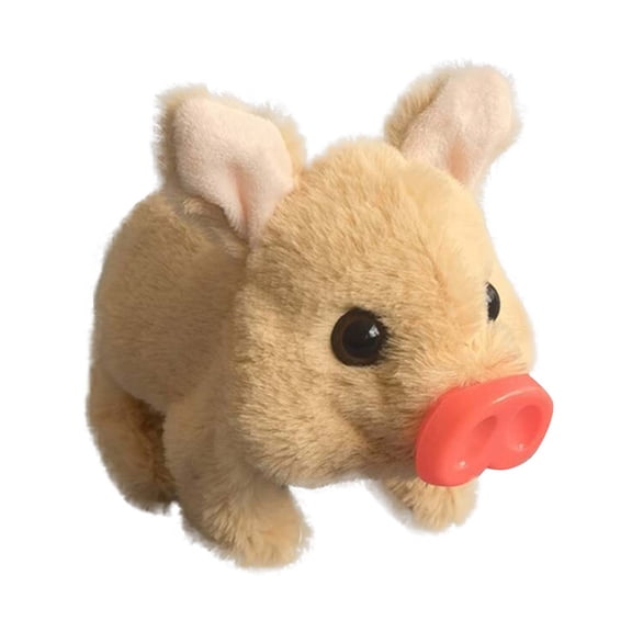 Tivok Knick-Knack Plush Interactive Pig Toy Walking Talking Nodding Electronic Pet
