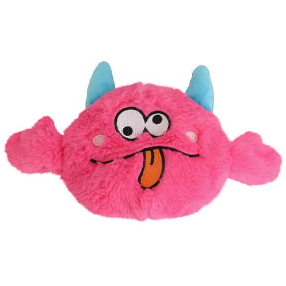 Interactive Pink Monster Pet Toy, Automatic Vibrating Squeaky Dog Toy, Motorized Bouncing Plush Toy for Small Medium Dogs, Washable Cover Motion Sensor Fidget Toy, Exercise Boredom Buster